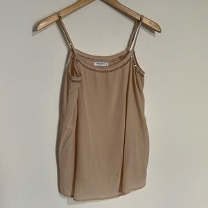 Equipment Light Pink Silk Sleeveless Spaghetti Strap Camisole Top S